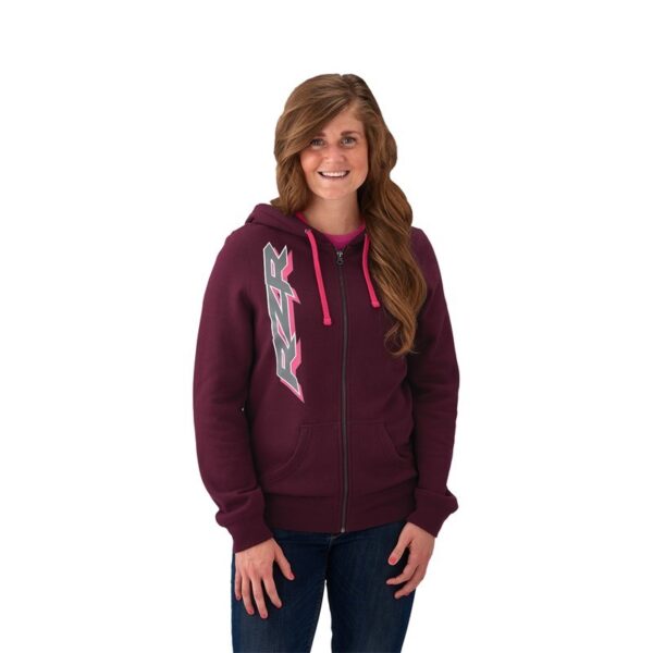 POLARIS LADIES RZR HOODIE BERRY LG