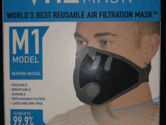 RZ Mask M1 Neoprene Filtration Mask Black XLG