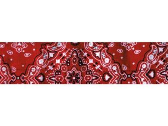 COOLDANNA HEADBAND/NECKTIE PAISLEY RED