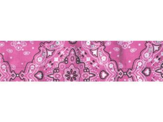 COOLDANNA HEADBAND/NECKTIE PINK PAISLEY