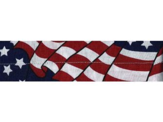 COOLDANNA HEADBAND/NECKTIE WAVY AMERICAN FLAG
