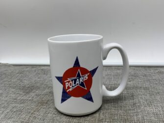 POLAIRS RETRO COFFEE MUG WHITE W/STAR LOGO