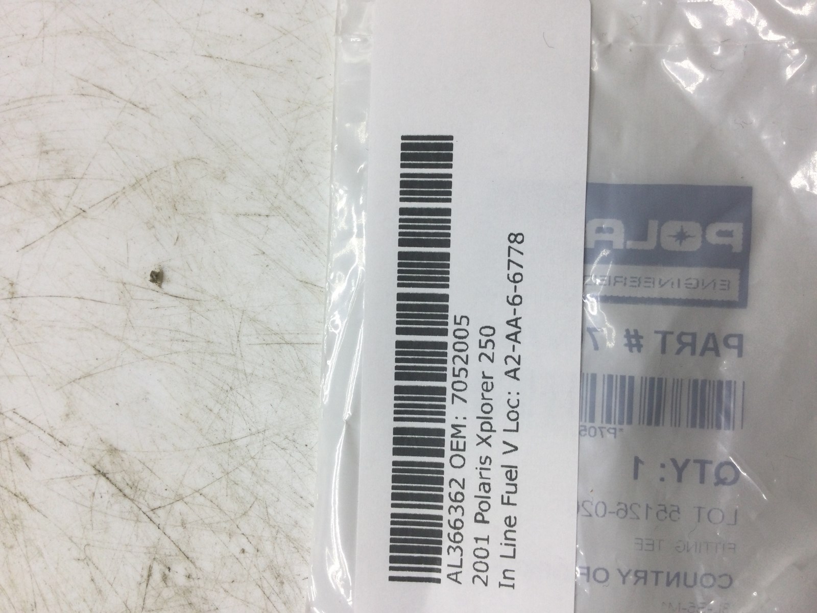 2001 Polaris T FITTING - Image 2