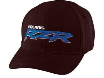 POLARIS RZR CORP CAP FLEXFIT BLK/BLUE S/M