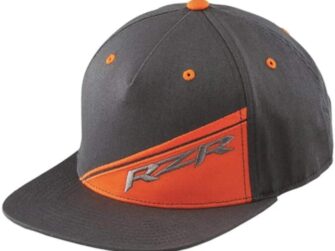 POLARIS RZR FLAT BILL CAP SNAPBACK GRAY/ORANGE