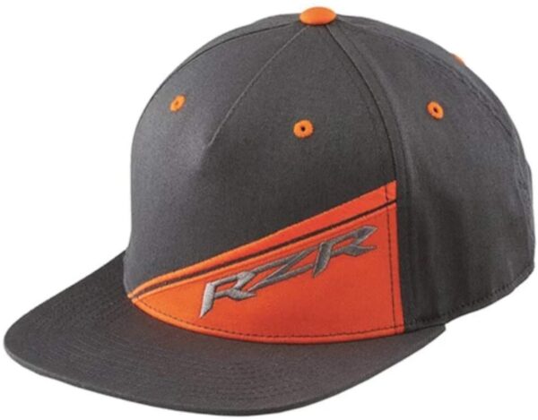 POLARIS RZR FLAT BILL CAP SNAPBACK GRAY/ORANGE