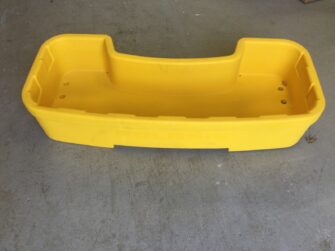 Yellow Rear Molded Cargo Rack Baskets (11-Gallons)