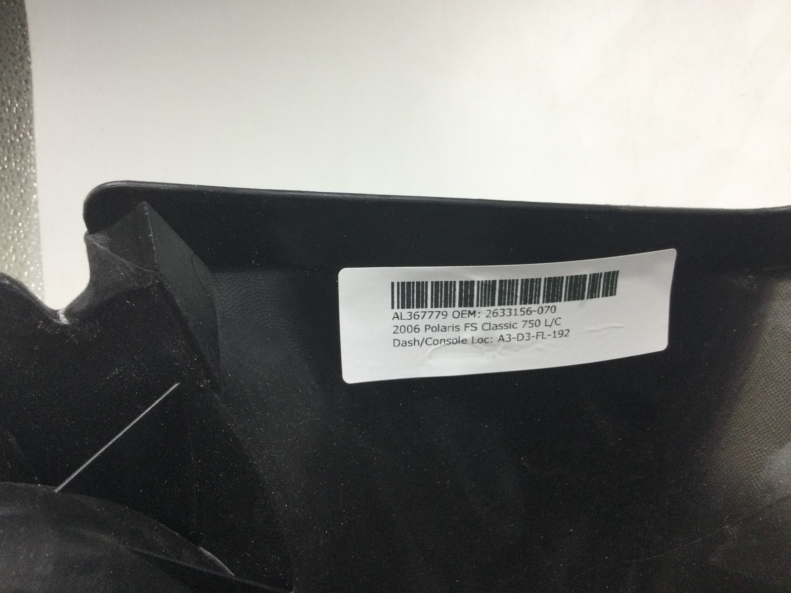 2006 Polaris CONSOLE ASSY (BLACK) (INCL. WARNING DECALS) - Image 3