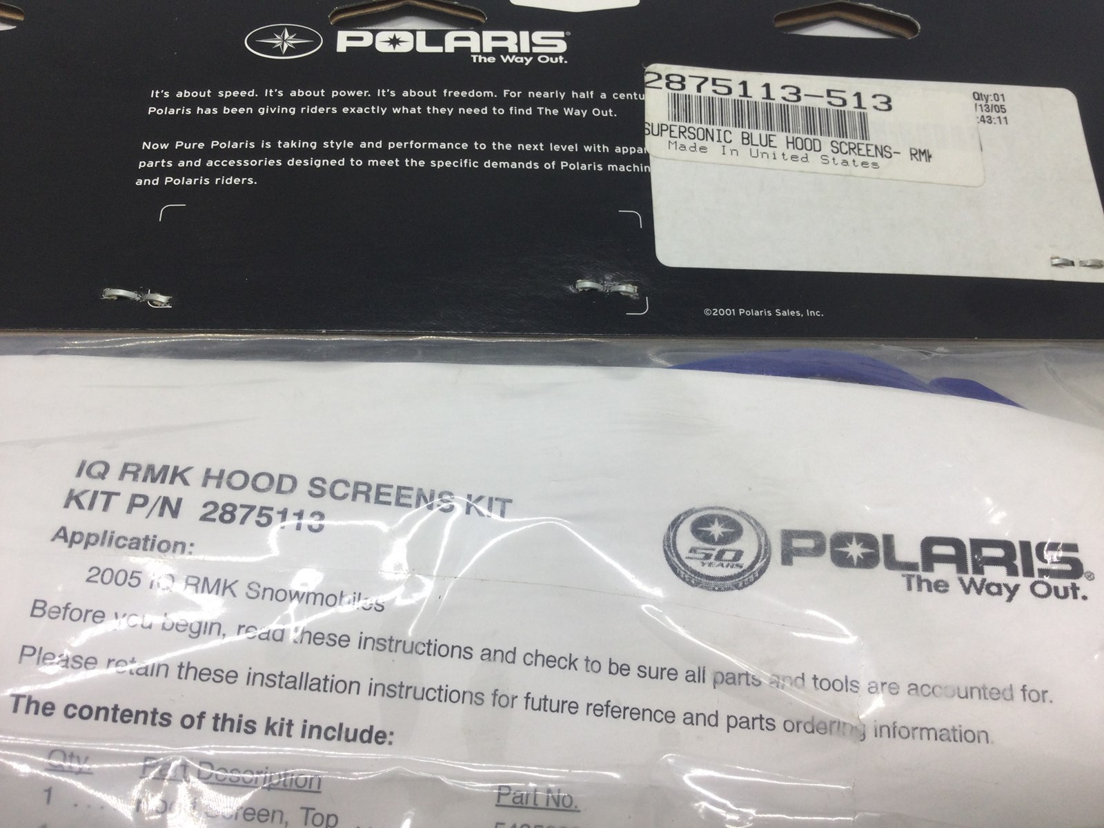 2005 Polaris Hood Screen Kit - Image 2