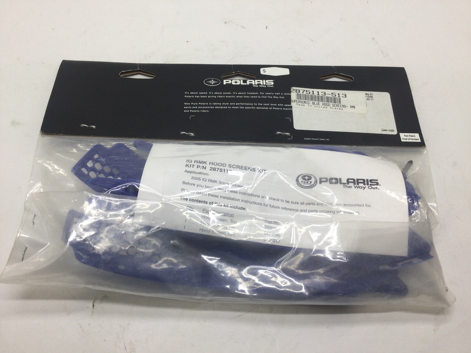 2005 Polaris Hood Screen Kit