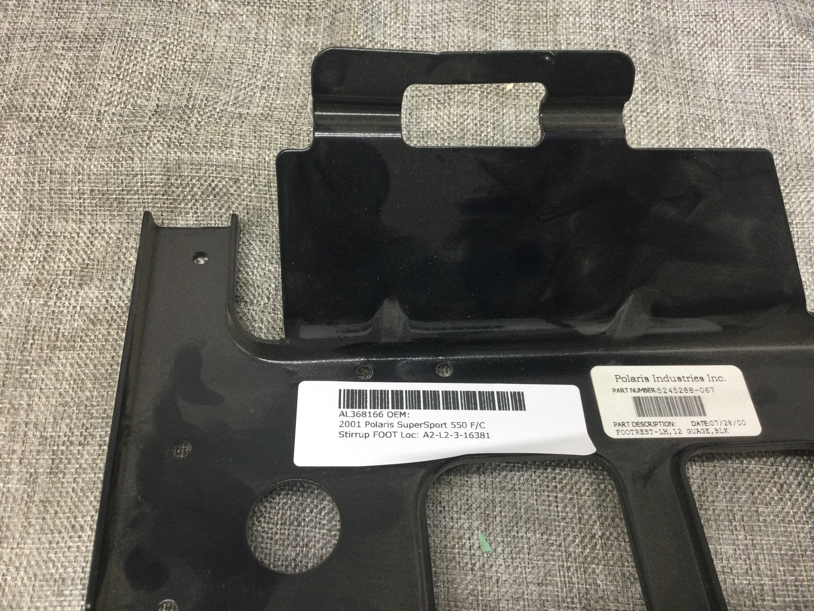 2001 Polaris LH FOOT STIRRUP BLACK - Image 3