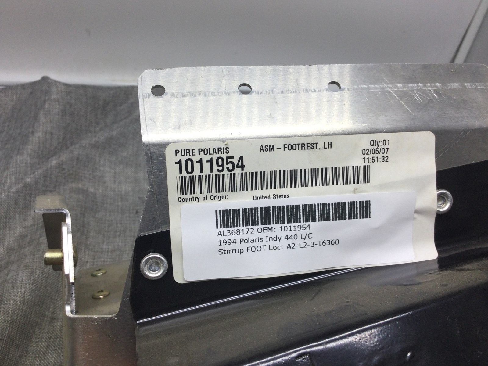 1994 Polaris LH FOOT STIRRUP - Image 3