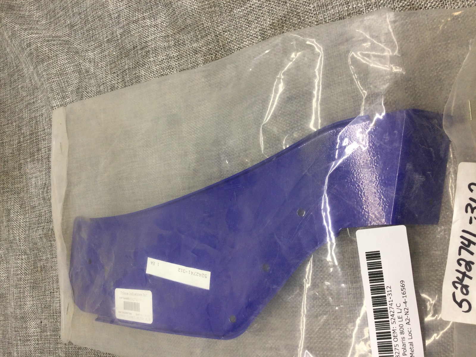 2001 Polaris LH FOOTREST SUPPORT INDY BLUE - Image 2