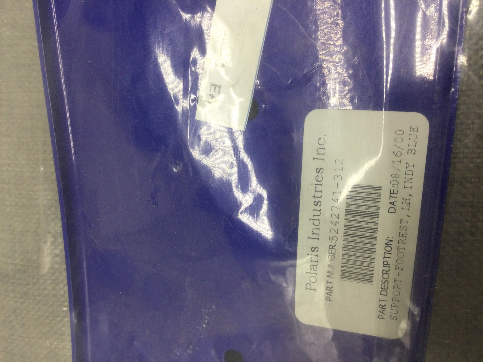 2001 Polaris LH FOOTREST SUPPORT INDY BLUE - Image 4