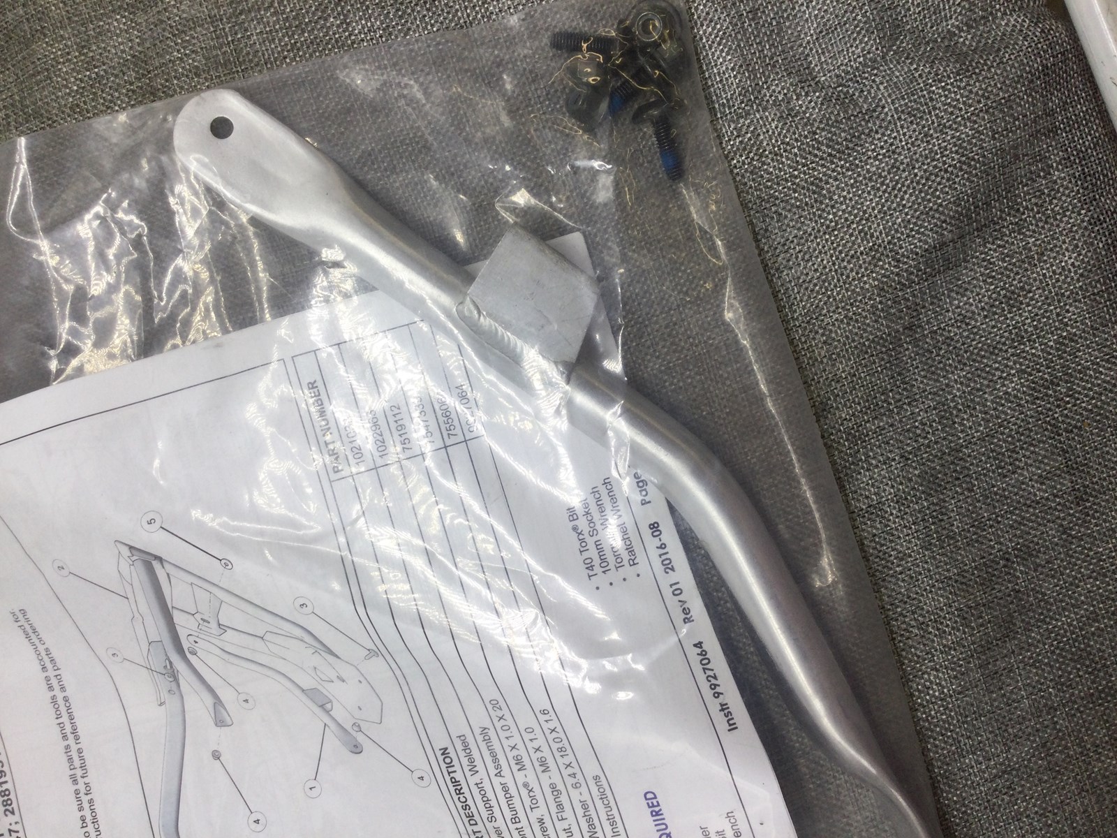 2018 Polaris LOWER SUPPORT FOR BUMPER WITH HARDWARE - Image 2