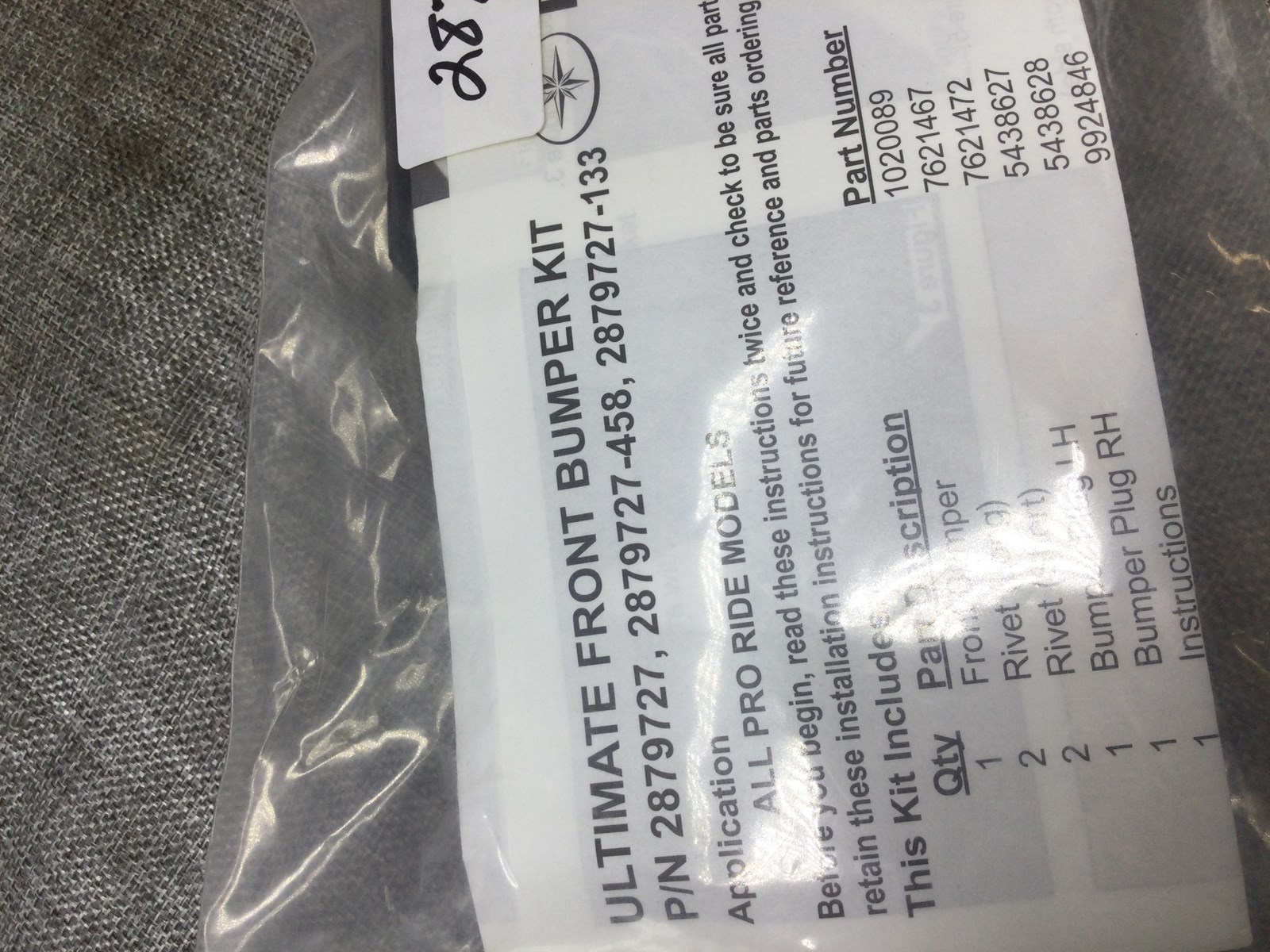 2011 Polaris LH & RH BUMPER PLUG
W/ 5438628 - Image 3