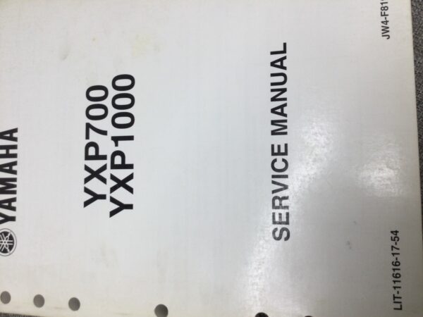 YXP700
YXP1000 SERVICE MANUAL - Image 3