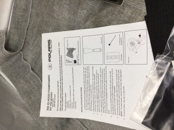 2009 Polaris HOOD FOAM/FABRIC KIT - Image 2