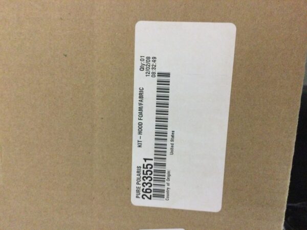2009 Polaris HOOD FOAM/FABRIC KIT - Image 5