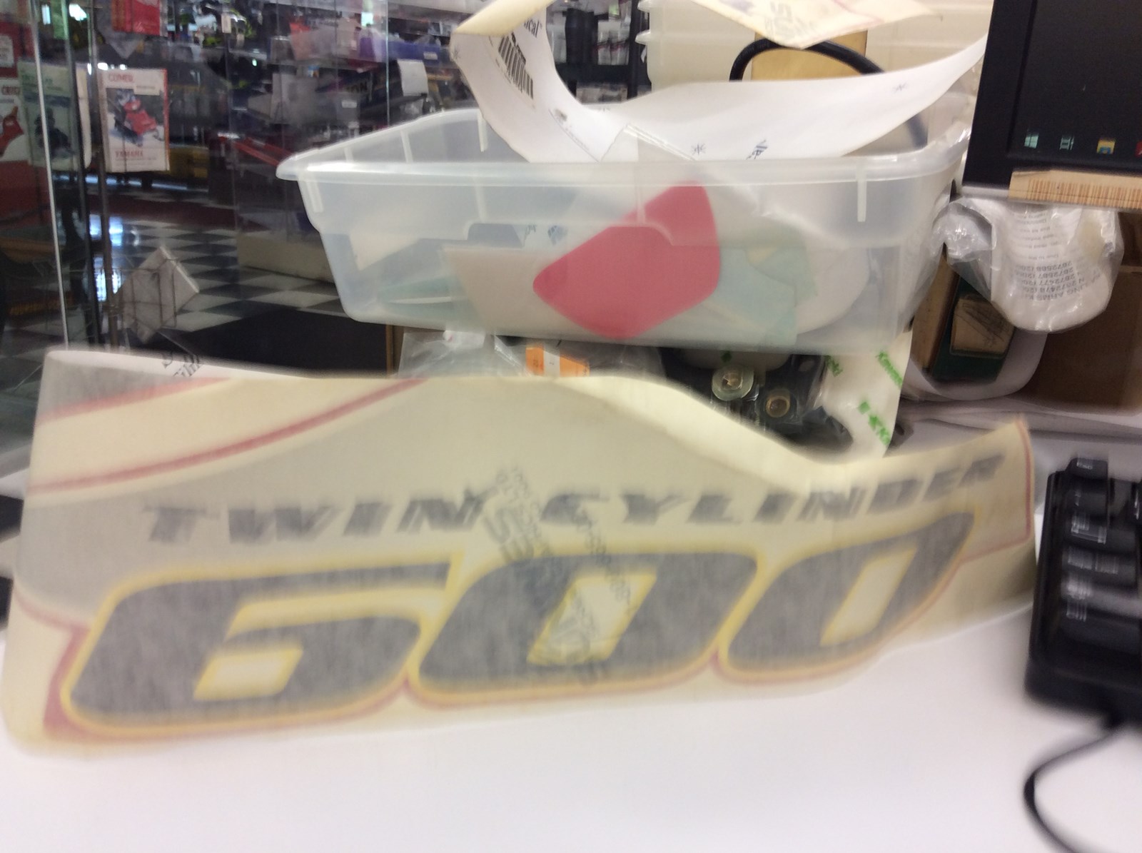 2002 Polaris DECAL, PAN - "TWIN CYLINDER 600" RH - NLA