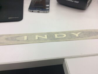 2002 Polaris Decal, Trailing Arm, "INDY", RH [Blue] [Blue]