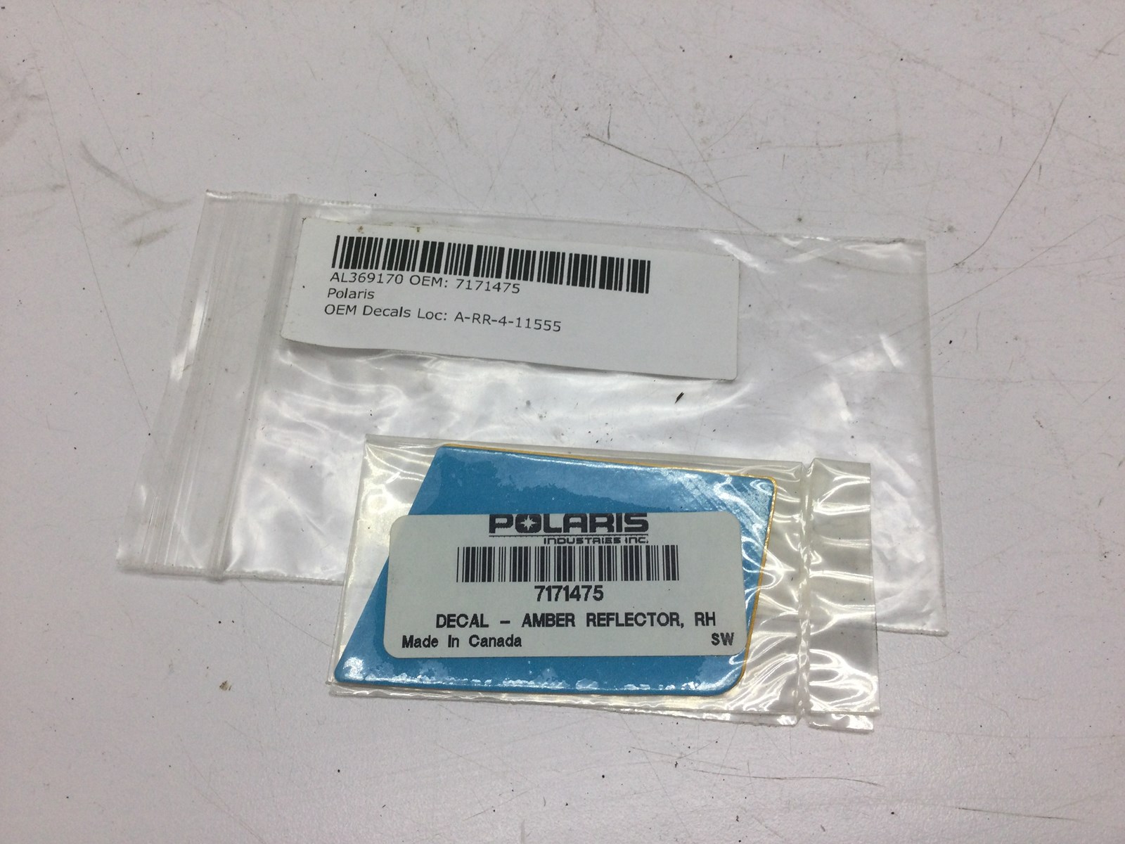 DECAL, REFLECTOR, AMBER- RH