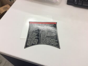 2008 Polaris Decal, Reverse Warning/Caution
