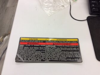 2002 Polaris Decal, Reverse Warning/Caution