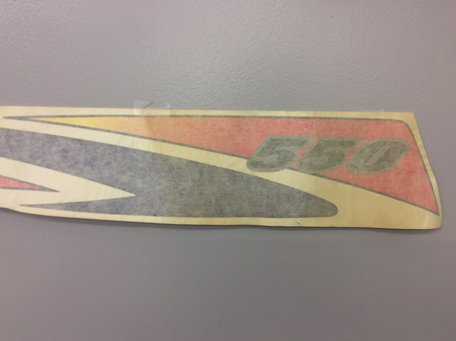 2000 Polaris DECAL-HOOD SIDE,"550",LH (S00SB5BS) - Image 2