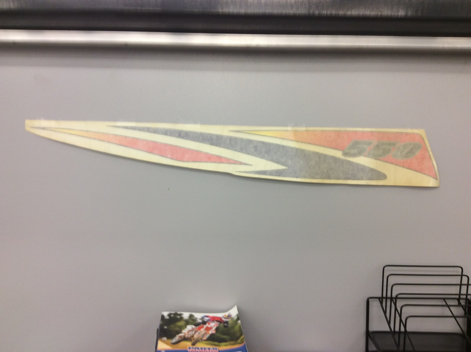 2000 Polaris DECAL-HOOD SIDE,"550",LH (S00SB5BS)