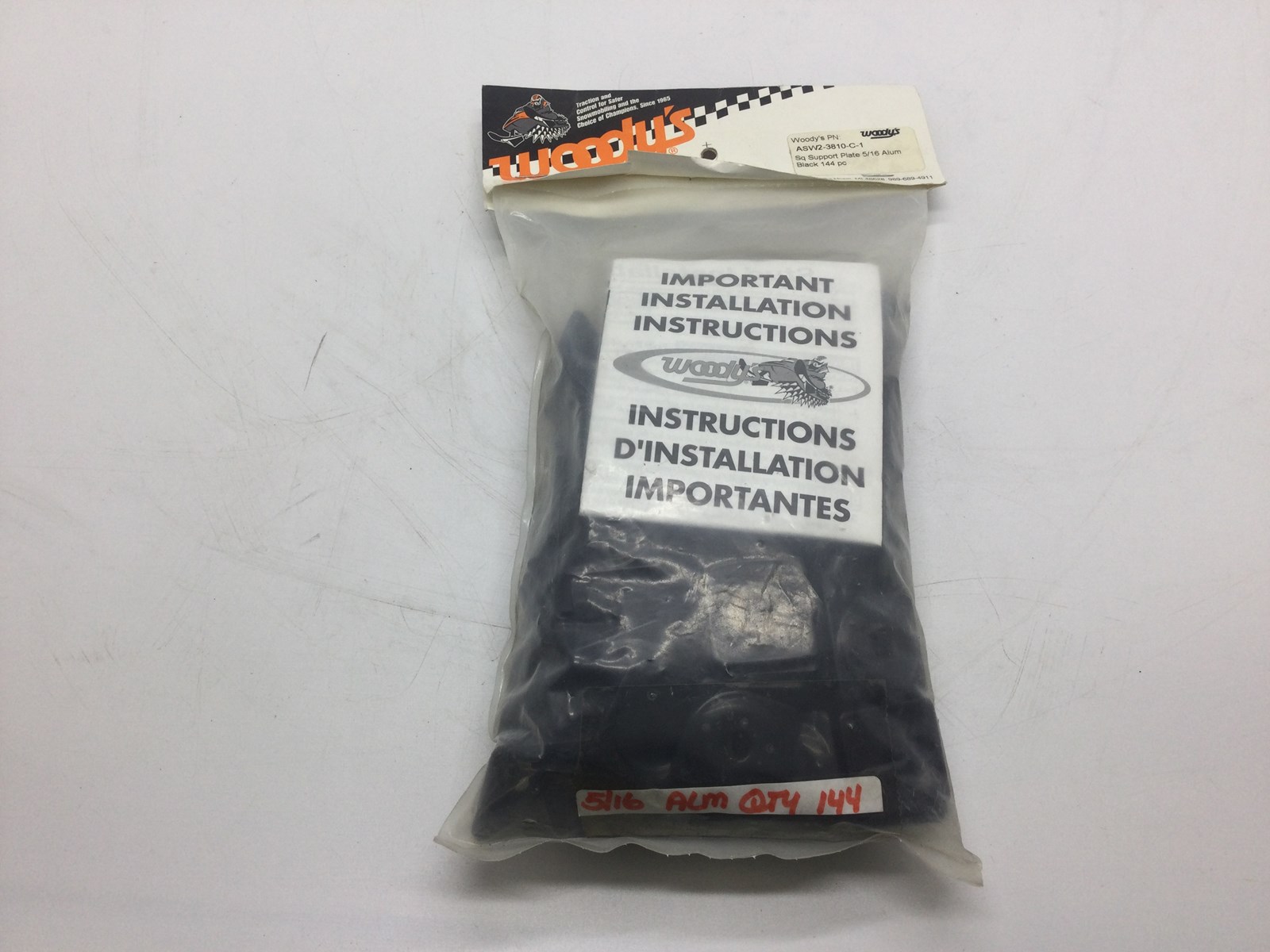 WOODYS SQUARE DIGGER SUPPORT PLATE 144/PK (BLACK) - Image 2
