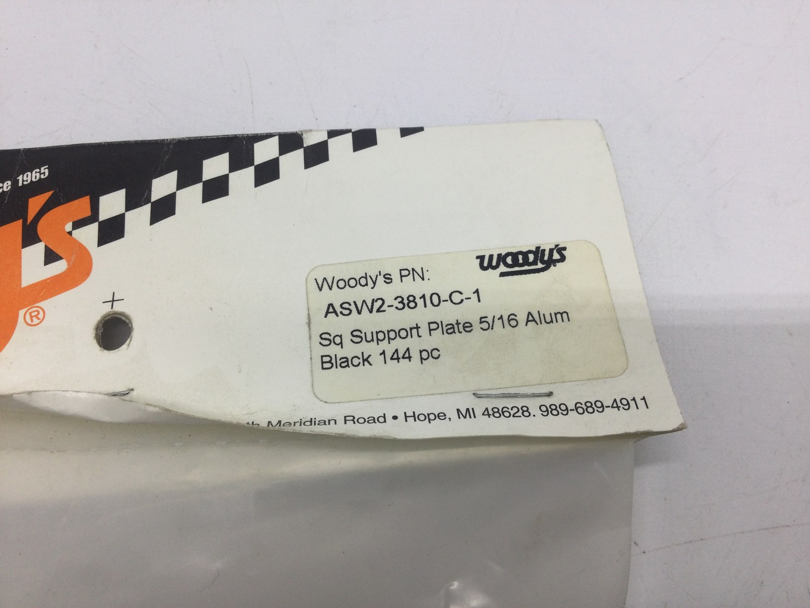 WOODYS SQUARE DIGGER SUPPORT PLATE 144/PK (BLACK) - Image 3