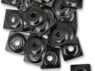 WOODYS SQUARE DIGGER SUPPORT PLATE 144/PK (BLACK)