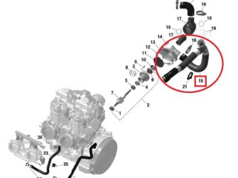 2020 Ski-Doo Backcountry 850 Coolant Hose