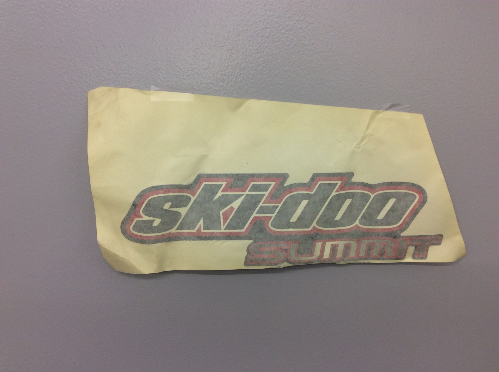 2008 Ski-Doo DECAL - LH SIDE - "SKI DOO SUMMIT" - Image 2