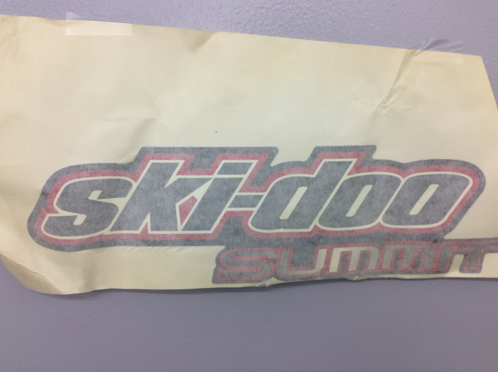2008 Ski-Doo DECAL - LH SIDE - "SKI DOO SUMMIT" - Image 3