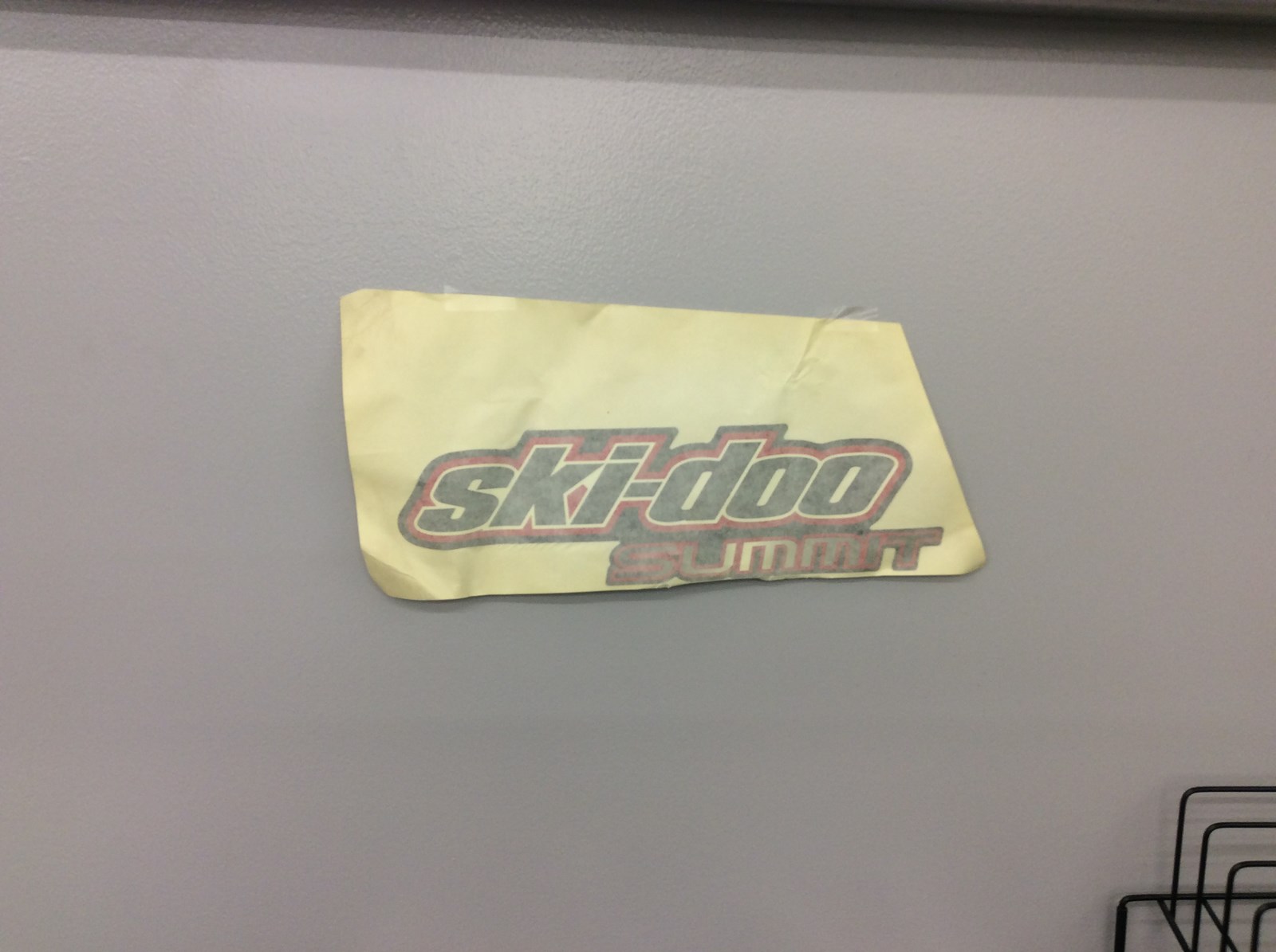 2008 Ski-Doo DECAL - LH SIDE - "SKI DOO SUMMIT"