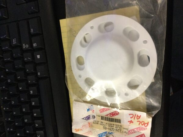 NOS Large White Idler Wheel Cover. - Set of Two - Image 2