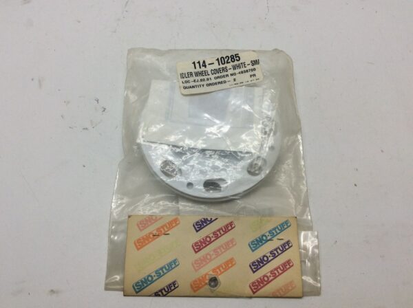 NOS Small White Idler Wheel Cover. - Set of Two - Image 5