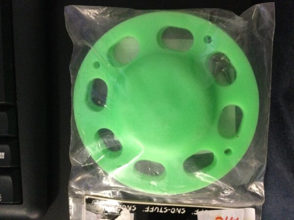 NOS Large Lime Green Idler Wheel Cover. - Set of Two - Image 2