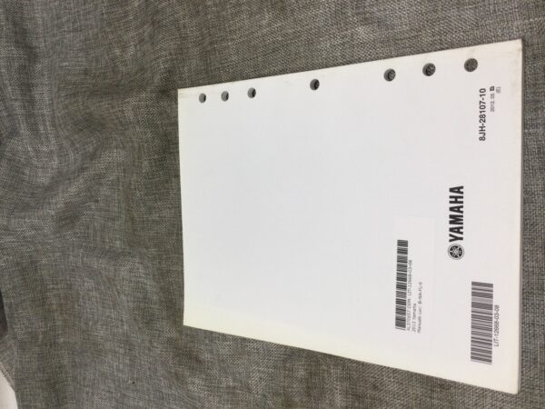 2013 Yamaha FX10D ASSEMBLY MANUAL - Image 3