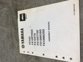 2013 Yamaha FX10D ASSEMBLY MANUAL