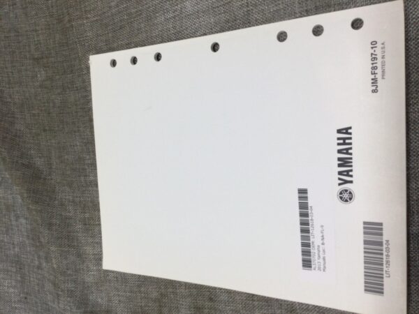 2013 Yamaha SRX120  SERVICE MANUAL - Image 3