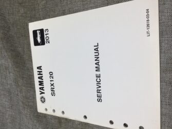 2013 Yamaha SRX120  SERVICE MANUAL