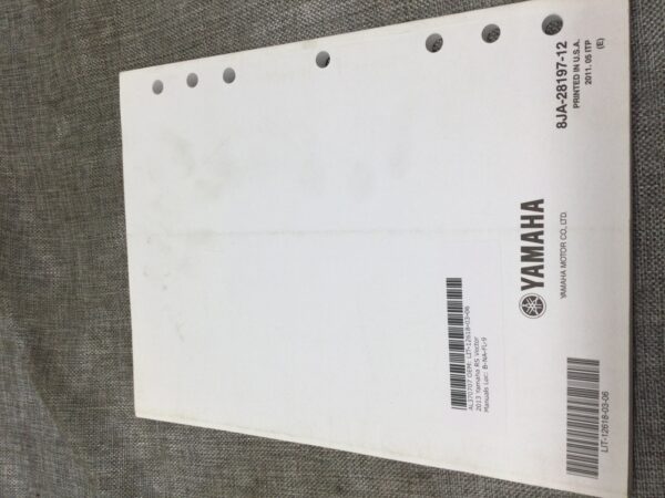 2013 Yamaha SUPPLEMENTARY SERVICE MANUAL - Image 3