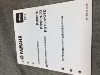 2013 Yamaha SUPPLEMENTARY SERVICE MANUAL