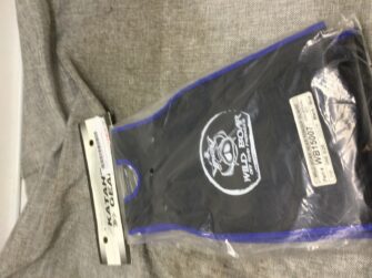 Katahdin Gear Wild Boar Rear Fender Guard - Black W/Blue Trim