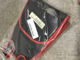 REAR FENDER GUARD  BLACK W/ RED TRIM