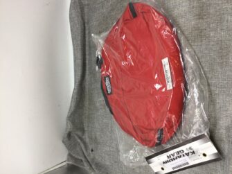 NYLON HELMET BAG RED UNIVERSAL FIT