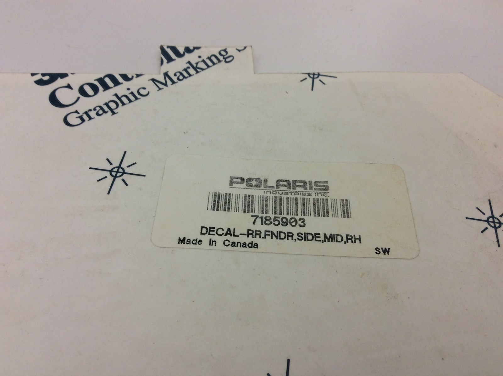 2017 Polaris Rzr Decal Rr Fndr Side Mid Rh - Image 3